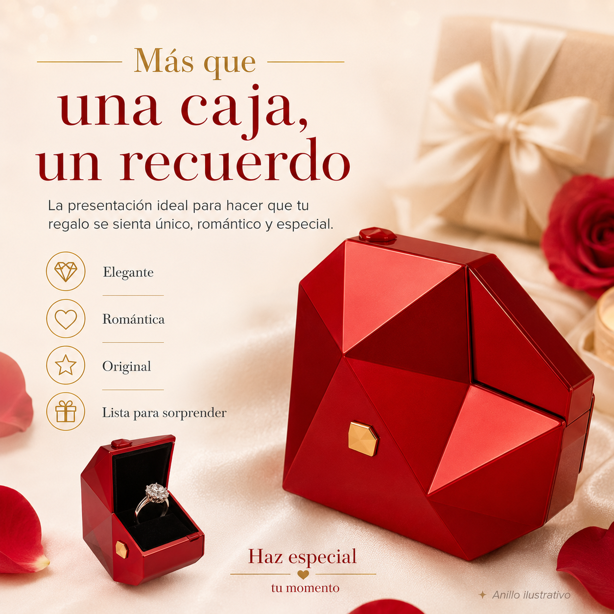 Amoréa™ Caja Corazón para Anillo