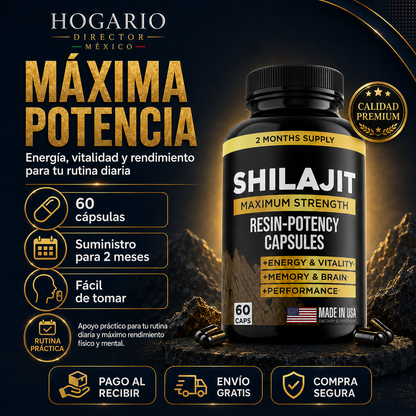 Shilajit 60 Capsulas Suplemento